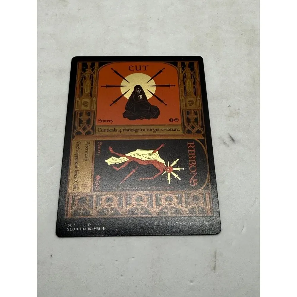 Secret Lair x MSCHF Cut // Ribbons #367 Gold Foil Etched MTG Rare